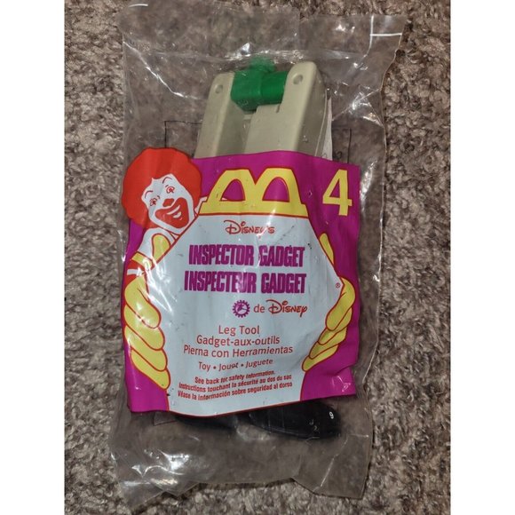 McDonald's Happy Meal Toy Inspector Gadget Leg Tool 1999 #4 NEW Sealed VINTAGE - Picture 1 of 2